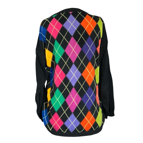 United Colors Of Benetton Colorful Argyle Sweater - Picture 4 of 11